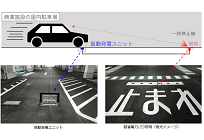 全国初、車両の振動で発電するシステム、駐車場に設置、竹中工務店など開発の写真