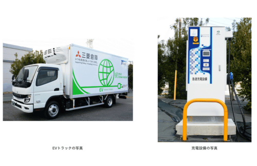 三菱倉庫・三菱商事・ユアスタンド、中型EVトラックを導入し完全CO2フリーを目指した医薬品輸配送業務の電動化を推進の概要写真